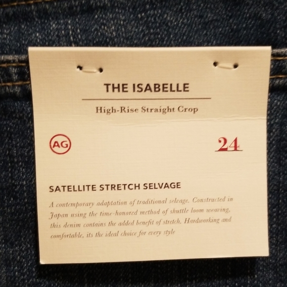 AG The Isabell high rise straight crop with wide cuff - Picture 4 of 5